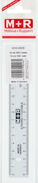 M+r universallineal 15cm 712150320 glasklar, bruchfest - Mr-712150320-4004627190461