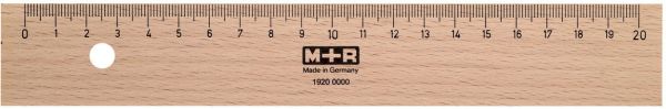 M+r lineal 20cm 719200000 metalleinlage buche - Mr-719200000-4004627260027