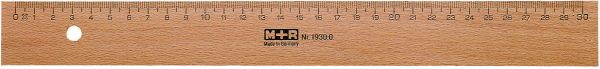 M+r lineal 30cm 719300000 metalleinlage buche - Mr-719300000-4004627261031