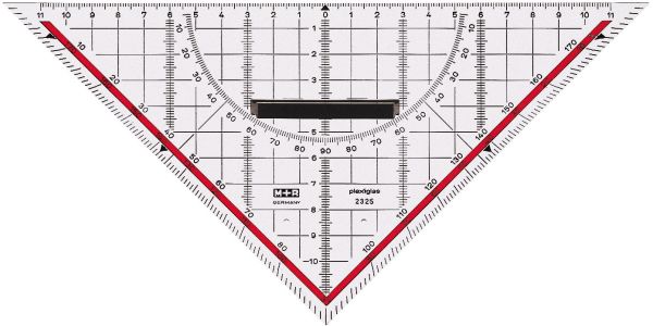 M+r geometriedreieck 22cm 723230100 abnehmbarer griff acryl - Mr-723230100-4004627413003