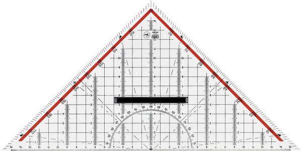 M+r geometriedreieck 30cm 723320100 abnehmbarer griff acryl - Mr-723320100-4004627417001