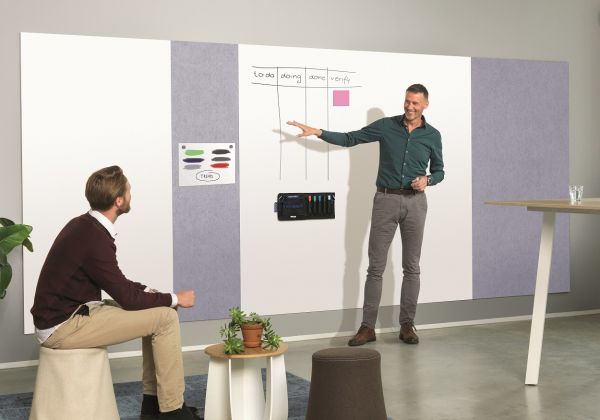 Magnetoplan infinity wall x acoustics 1010201 grau 490x1980mm - Magnetoplan-1010201-4013695062013