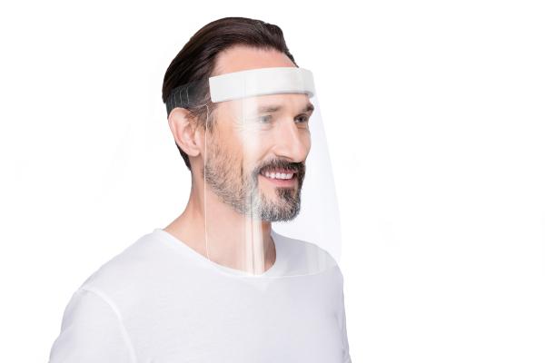 Magnetoplan gesichtsvisier rpet 25x32x75mm 1102501 weiss, transparent 5 stück - Magnetoplan-1102501-4013695062815