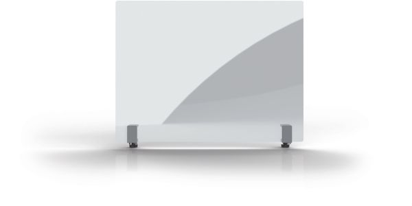 Magnetoplan hygienewand 500x850mm 11029080 acrylglas, mit klemmhalter - Magnetoplan-11029080-4013695063843