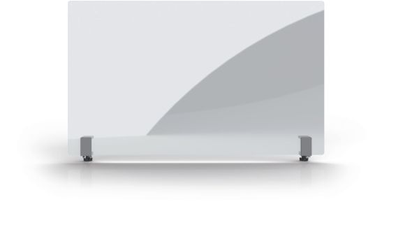 Magnetoplan hygienewand 1000x600mm 11029100 acrylglas, mit klemmhalter - Magnetoplan-11029100-4013695063874