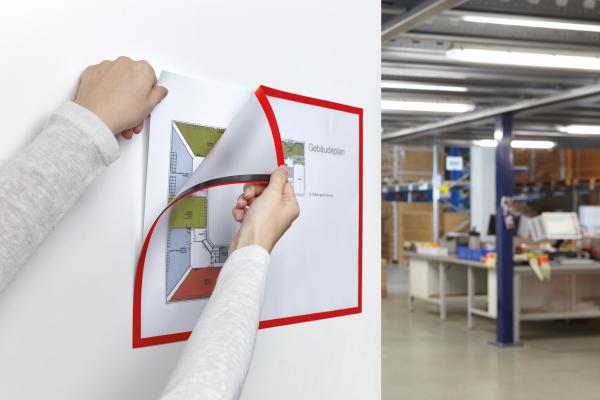 Magnetoplan magnetrahmen magnetofix a3 1130406 rot 5 stk. - Magnetoplan-1130406-4013695015026-02.jpg