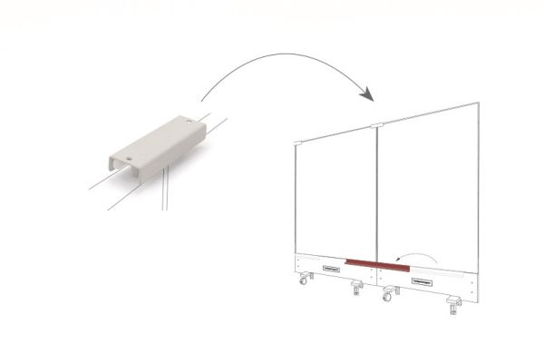 Magnetoplan top-connector double 1146098 weiss, für infinity wall - Magnetoplan-1146098-4013695060613