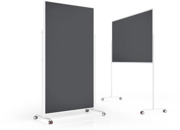 Magnetoplan design-moderatorentafel vp 1181101 filz, grau 1000x1800mm - Magnetoplan-1181101-4013695062495