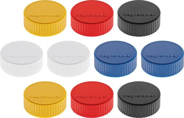 Magnetoplan magnet discofix magnum 34mm 1660010 assortiert ca. 2 kg 10 stk. - Magnetoplan-1660010-4013695014968
