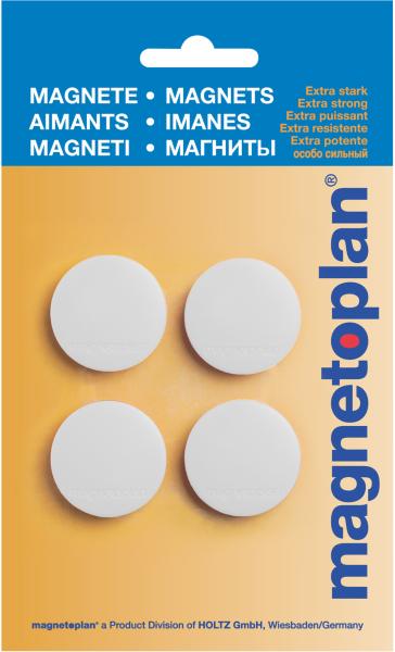 Magnetoplan haltemagnete magnum 16600400 weiss, blister 4 stk. - Magnetoplan-16600400-4013695020495-02.jpg