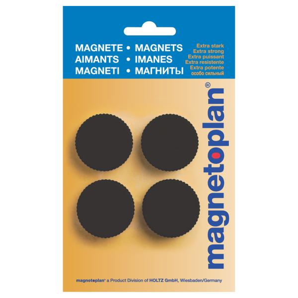Magnetoplan haltemagnete magnum 16600412 schwarz, blister 4 stk. - Magnetoplan-16600412-4013695020549-02.jpg