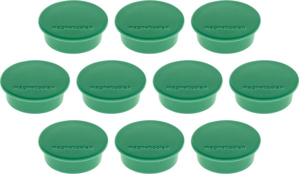 Magnetoplan magnet discofix color 40mm 1662005 grün, ca. 2.2 kg 10 stk. - Magnetoplan-1662005-4013695010854