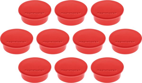 Magnetoplan magnet discofix color 40mm 1662006 rot, ca. 2.2 kg 10 stk. - Magnetoplan-1662006-4013695010861