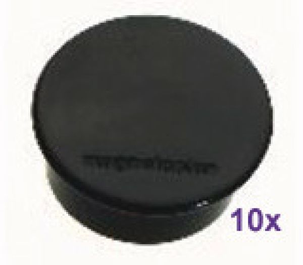 Magnetoplan magnet discofix color 40mm 1662012 schwarz, ca. 2.2 kg 10 stk. - Magnetoplan-1662012-4013695010885