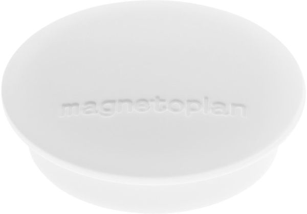 Magnetoplan magnet discofix junior 34mm 1662100 weiss 10 stk. - Magnetoplan-1662100-4013695010908