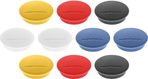 Magnetoplan magnet discofix junior 34mm 1662110 assortiert 10 stk. - Magnetoplan-1662110-4013695016337