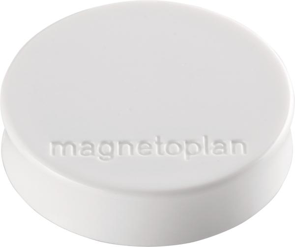 Magnetoplan magnet ergo medium 10 stk. 1664000 weiss 30mm - Magnetoplan-1664000-4013695043258