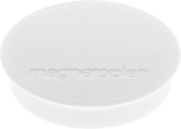 Magnetoplan magnet discofix standard 30mm 1664200 weiss, ca. 0.7 kg 10 stk. - Magnetoplan-1664200-4013695010984