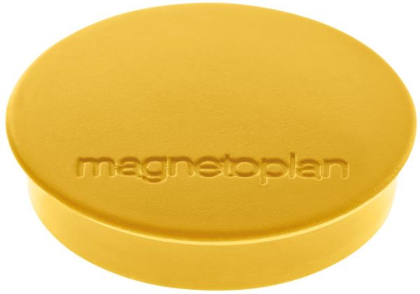 Magnetoplan magnet discofix standard 30mm 1664202 gelb ca. 0.6 kg 10 stk. - Magnetoplan-1664202-4013695025537