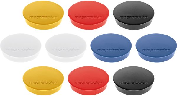 Magnetoplan magnet discofix standard 30mm 1664210 assortiert 10 stk. - Magnetoplan-1664210-4013695017402