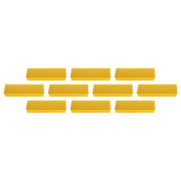 Magnetoplan rechteck-magnethalter 1665102 gelb 10 stk. - Magnetoplan-1665102-4013695025551