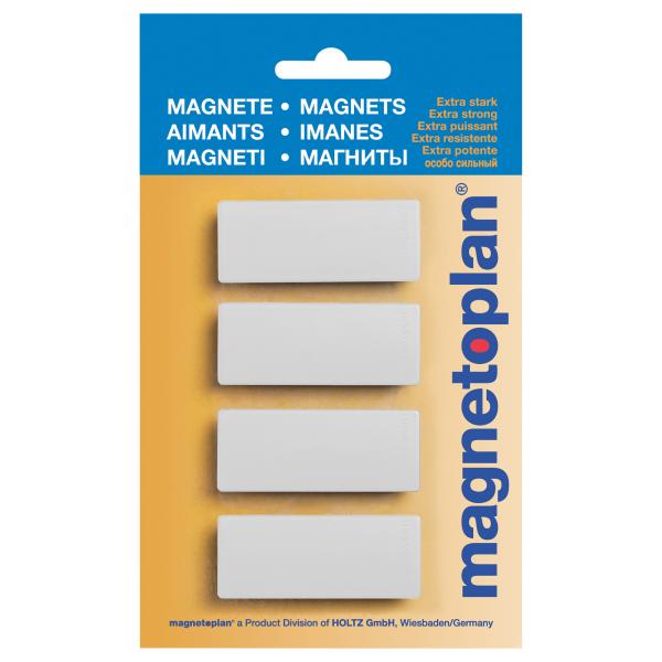 Magnetoplan rechteck-magnethalter 16651400 weiss 4 stück - Magnetoplan-16651400-4013695014159-02.jpg
