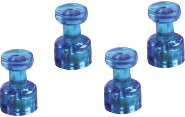Magnetoplan magnet. memohalter 18x11mm 1666114 dunkelblau 4 stk. - Magnetoplan-1666114-4013695024851