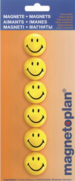 Magnetoplan smiley magnete gelb-schwarz 16672 mittel 30mm 6 stk. - Magnetoplan-16672-4013695028453-04.jpg