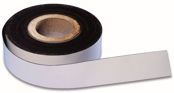 Magnetoplan magnetband pvc 51053325 weiss 30mx25mmx0.6mm - Magnetoplan-51053325-4013695011578