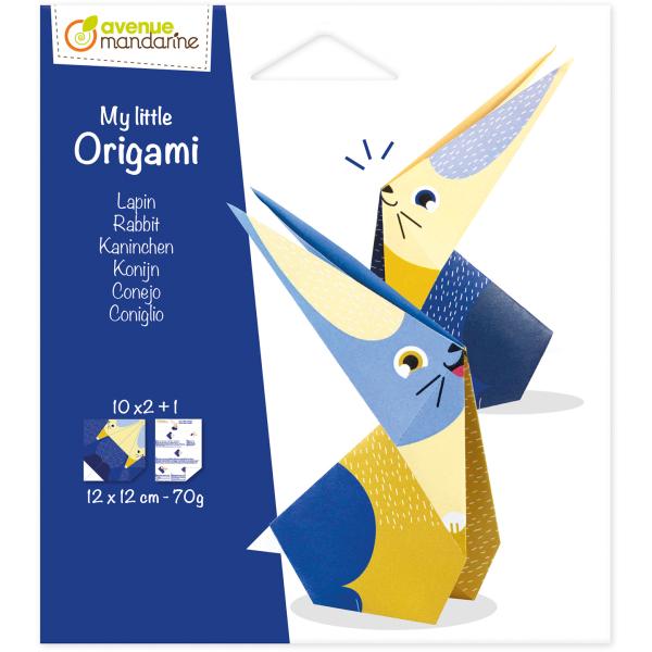 Mandarine origamipapier 12x12cm or507c mon petit kaninchen 20 blatt - Mandarine-or507c-3609510575076