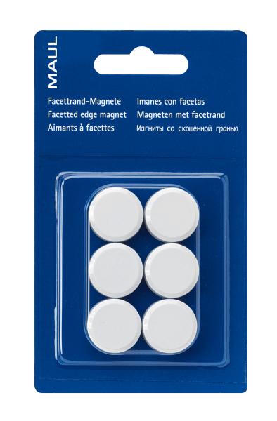 Maul magnete 20mm 6176202 weiss 6 stück - Maul-6176202-4002390027168