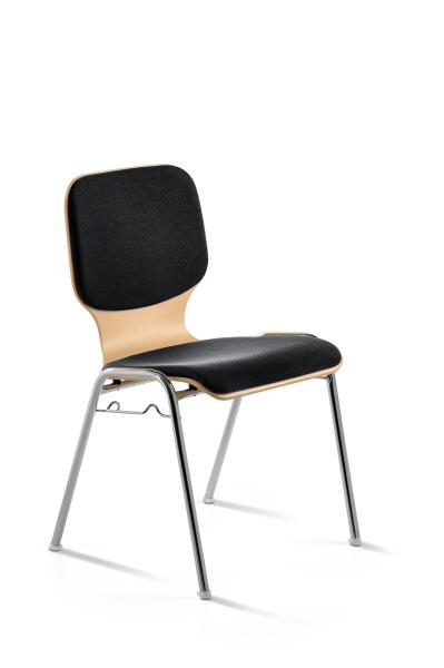 Mayer besucherstuhl wood comf. plus 211601 stapelbar, 2 polster - Mayer-211601-4032376014899