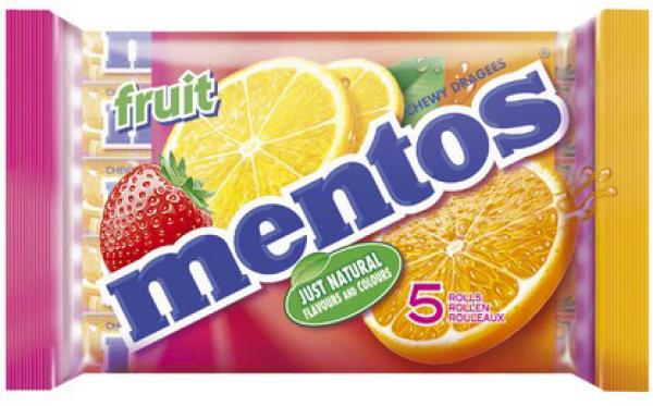 Mentos fruit 3448 5x38g - Mentos-3448-8710800985309