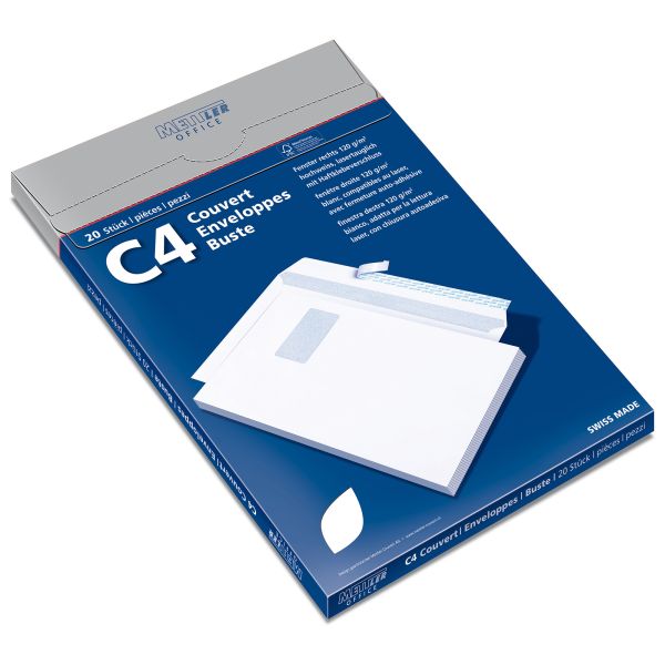 Mettler couvert fenster rechts c4 9064-120-s20 120g,hochweiss,kleber 20 stk. - Mettler-9064-120-s20-7640126060040