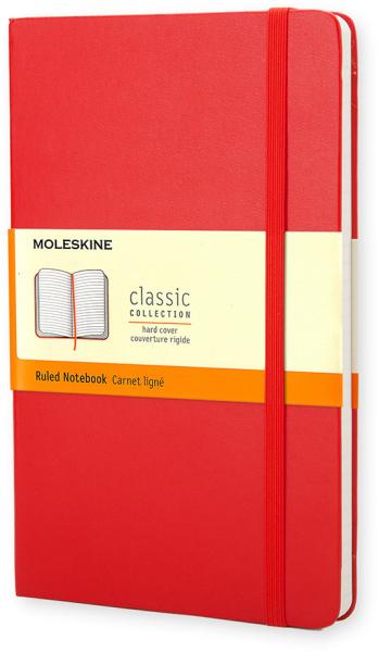 Moleskine notizbuch classic a6 000-0 liniert rot - Moleskine-000-0-9788862930000