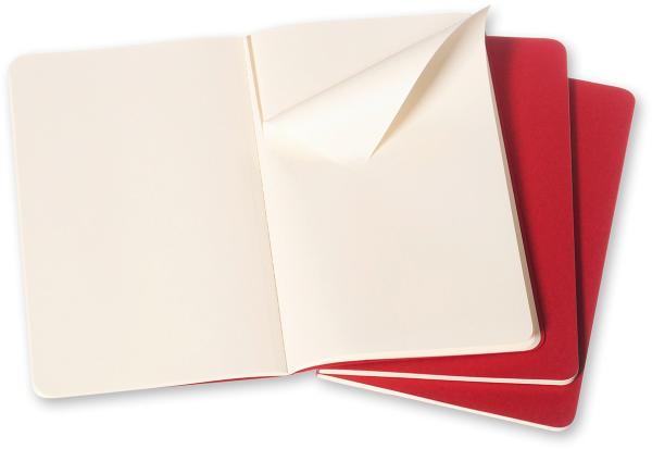 Moleskine notizheft cahier a5 103-8 blanko, rot 3 stück - Moleskine-103-8-9788862931038-02.jpg