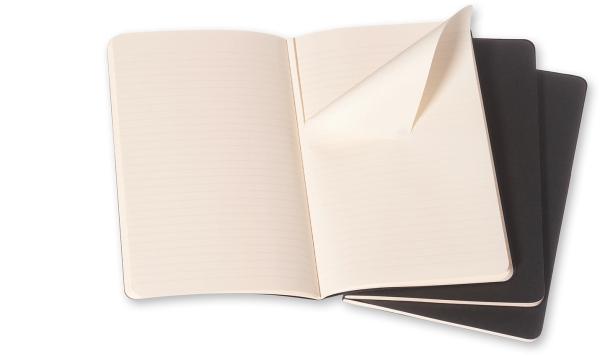 Moleskine notizheft cahier a5 495-6 liniert, schwarz 3 stück - Moleskine-495-6-9788883704956-02.jpg