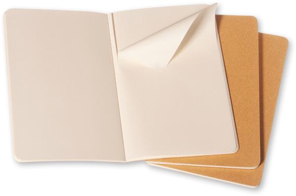 Moleskine notizheft cahier a5 500-7 blanko, natur 3 stück - Moleskine-500-7-9788883705007-02.jpg
