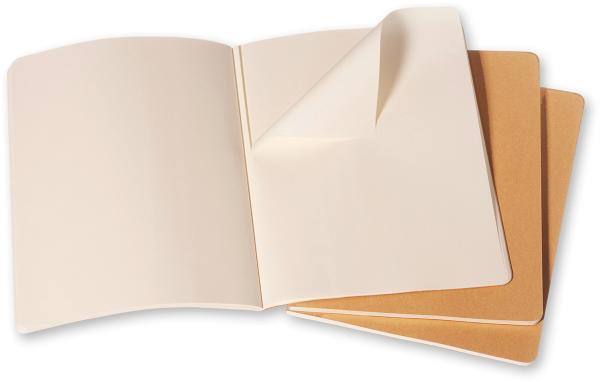 Moleskine notizheft cahier xl 25x19cm 506-9 blanko, natur 3 stück - Moleskine-506-9-9788883705069-02.jpg
