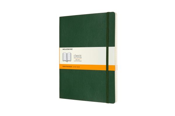 Moleskine notizbuch xl sc 25x19cm 600059 liniert, myrtengrün, 192 s. - Moleskine-600059-8053853600059