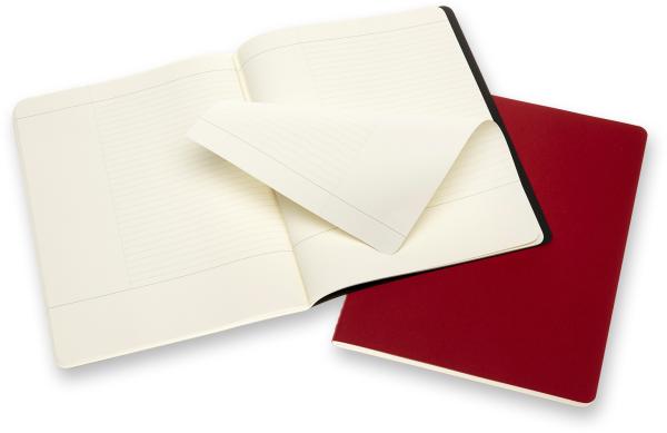 Moleskine notizheft karton a4 602503 liniert,bk/cranb.,120s. 2 stk. - Moleskine-602503-8053853602503-03.jpg