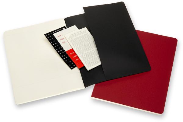 Moleskine notizheft karton a4 602503 liniert,bk/cranb.,120s. 2 stk. - Moleskine-602503-8053853602503-04.jpg