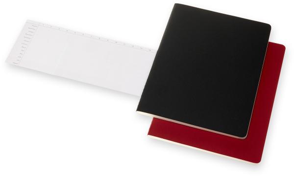 Moleskine notizheft karton a4 602503 liniert,bk/cranb.,120s. 2 stk. - Moleskine-602503-8053853602503-05.jpg