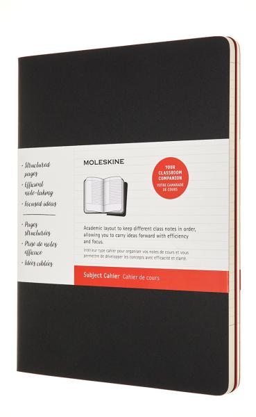 Moleskine notizheft karton a4 602503 liniert,bk/cranb.,120s. 2 stk. - Moleskine-602503-8053853602503