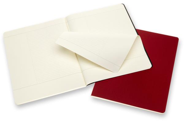 Moleskine notizheft karton a4 602510 liniert,bk/cranb.,120s. 2 stk. - Moleskine-602510-8053853602510-03.jpg