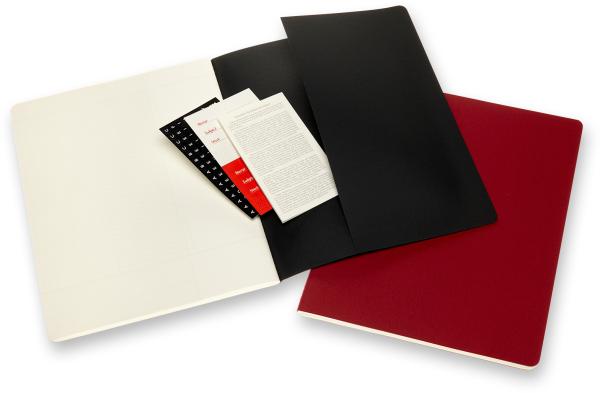 Moleskine notizheft karton a4 602510 liniert,bk/cranb.,120s. 2 stk. - Moleskine-602510-8053853602510-04.jpg
