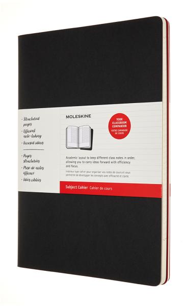 Moleskine notizheft karton a4 602527 liniert,bk/cranb.,120s. 2 stk. - Moleskine-602527-8053853602527