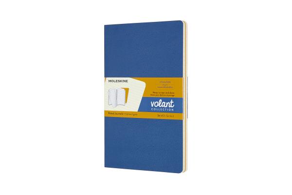 Moleskine notizheft 2x 21x13cm 620596 liniert,feilchen/bernst.,96s. - Moleskine-620596-8058647620596