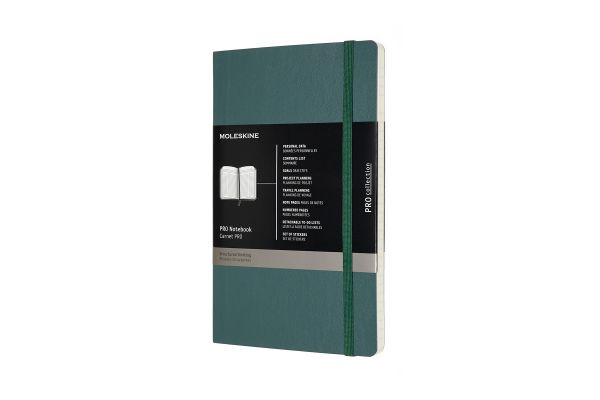 Moleskine notizbuch pro 21x13cm 620794 waldgrün, 192 seiten - Moleskine-620794-8058647620794