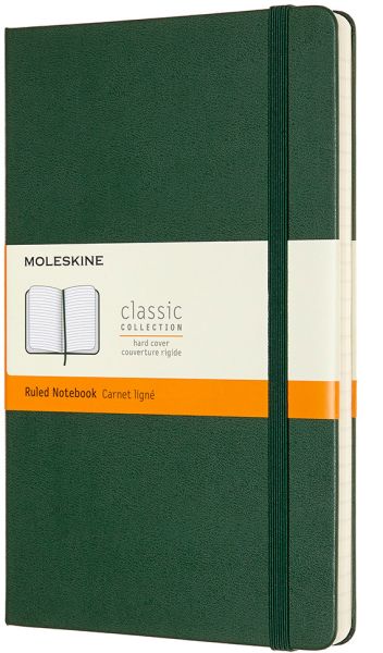 Moleskine notizbuch hc l/a5 629063 liniert, myrtengrün, 240 s. - Moleskine-629063-8058647629063